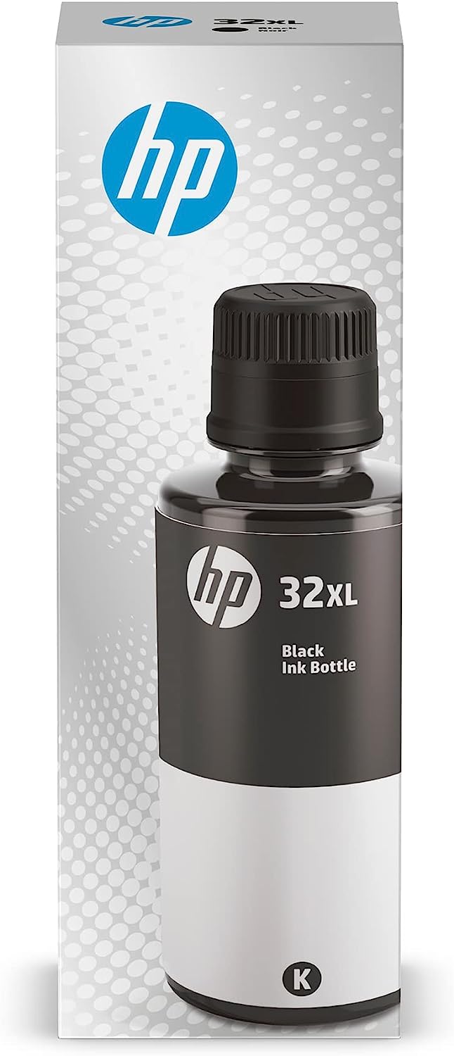 230816082306772_1 HP 32XL | Ink Bottle | Black | Up to 6000 pages per bottle| Works with HP Smart Tank Plus 651 and HP Smart Tank Plus 551 | 1VV24AN - Image 1